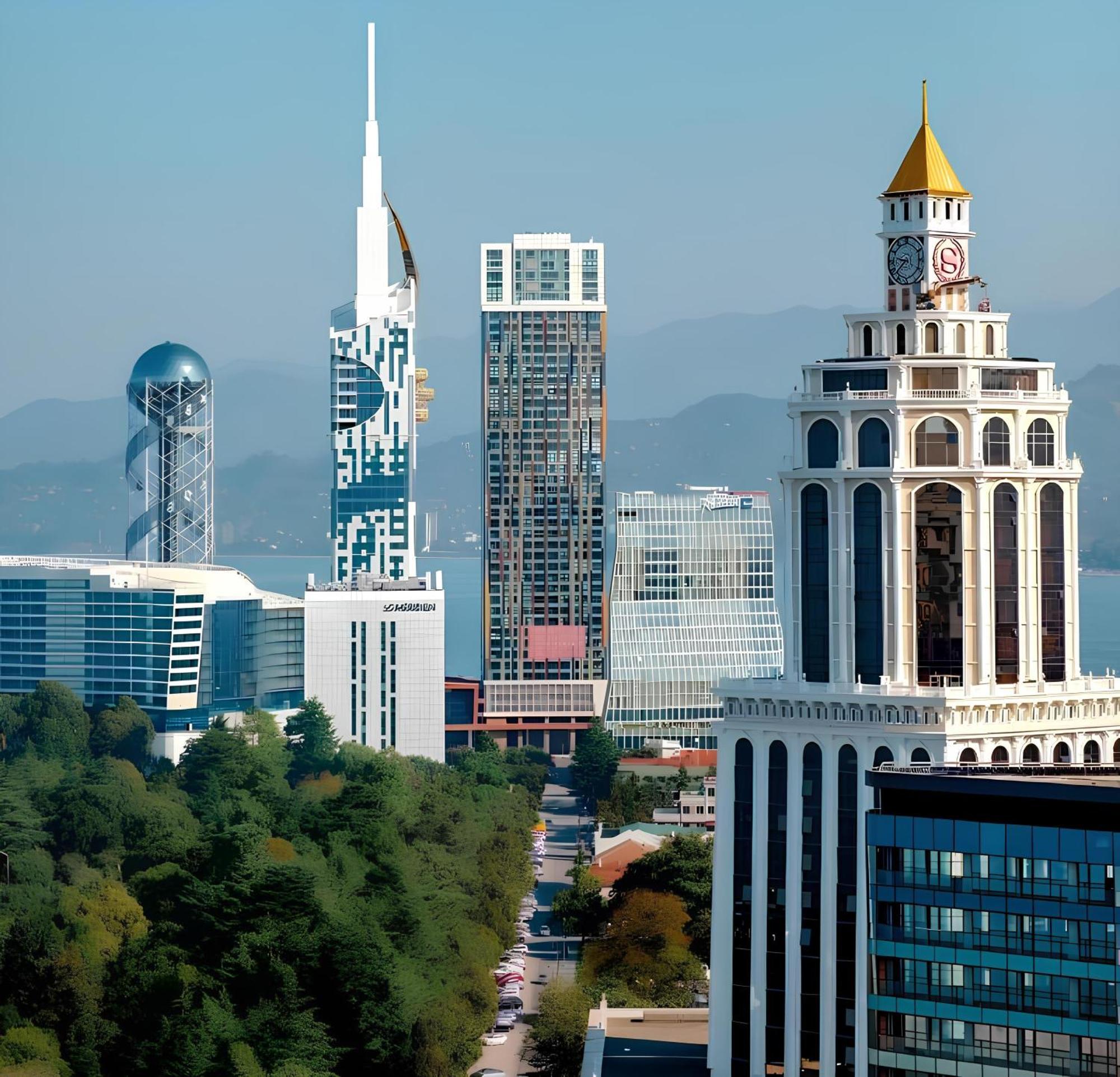 Ferienwohnung Orbi City Black Sea View Batumi Exterior foto